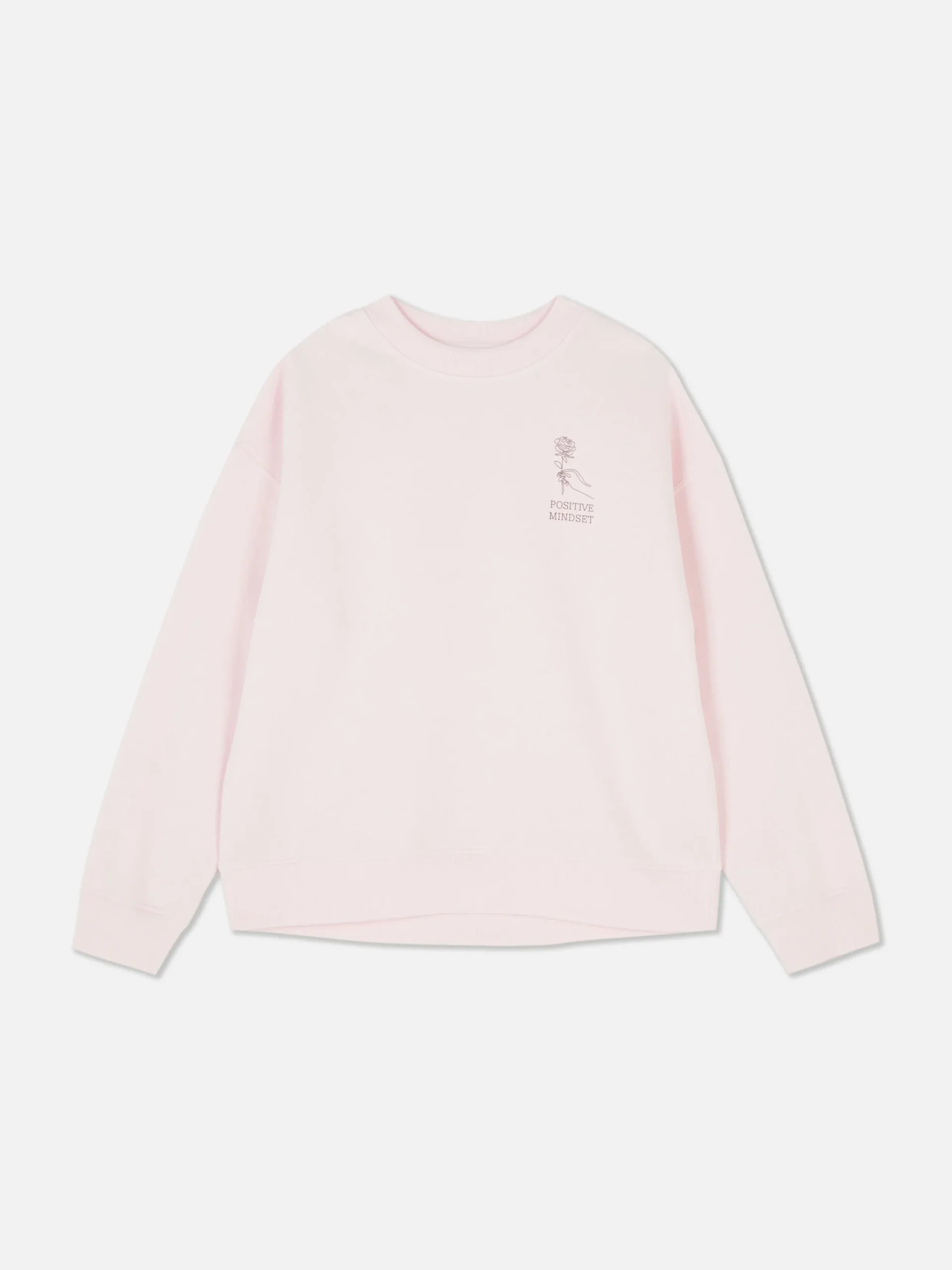 Hoodies Und Sweatshirts|Primark Sweatshirt Mit Slogan Und Rundhalsausschnitt Rosa