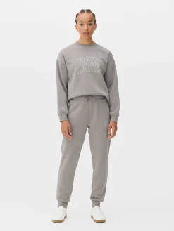 Hoodies Und Sweatshirts|Primark Sweatshirt Mit Slogan Und Rundhalsausschnitt Grau