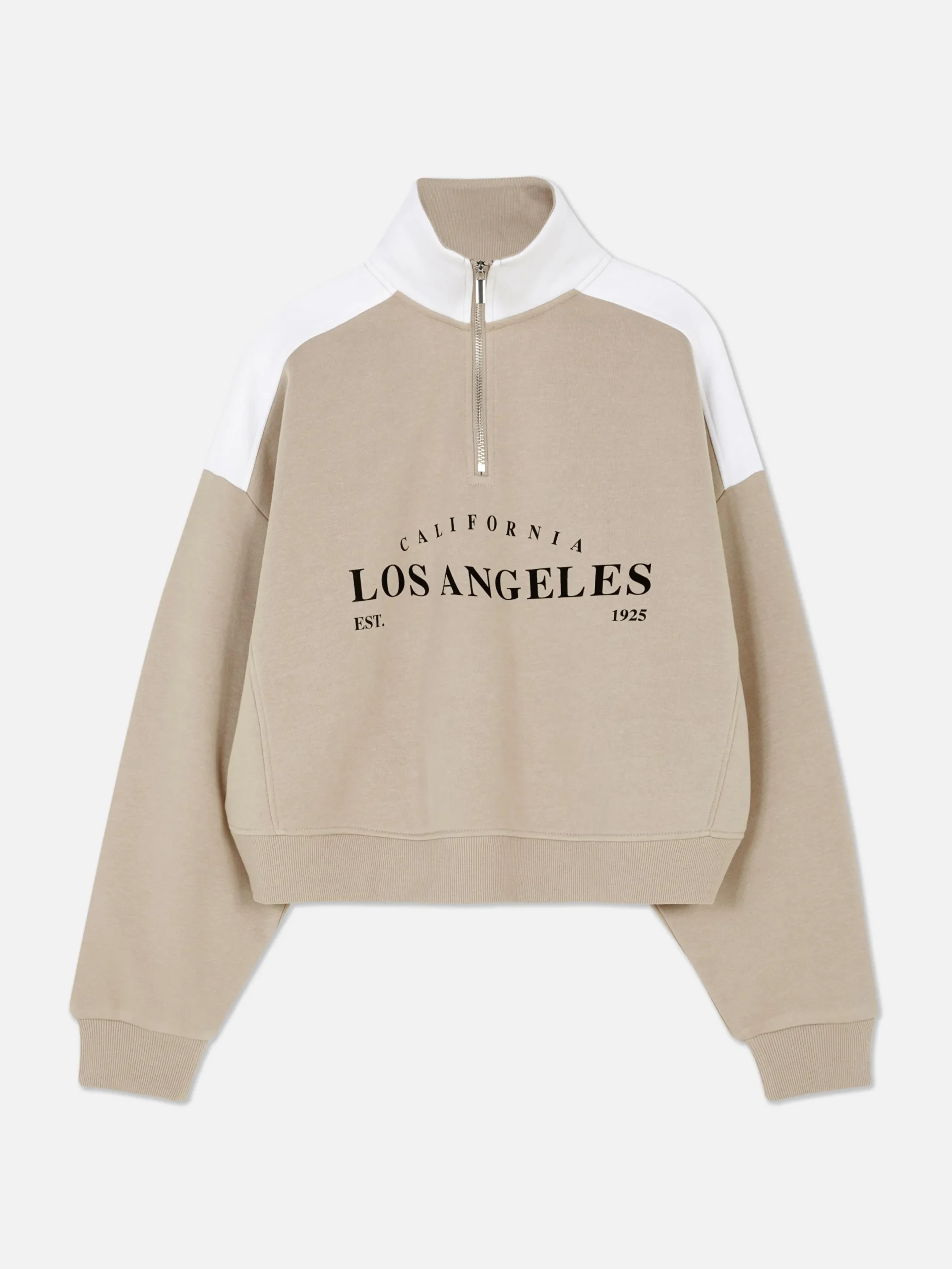 Hoodies Und Sweatshirts|Primark Sweatshirt Mit Trichterkragen Und Grafik Naturfarben