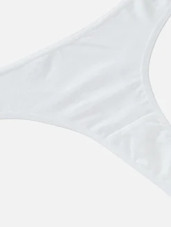 Slips|Primark Tangas Aus Baumwolle, 5er-Pack Weiß