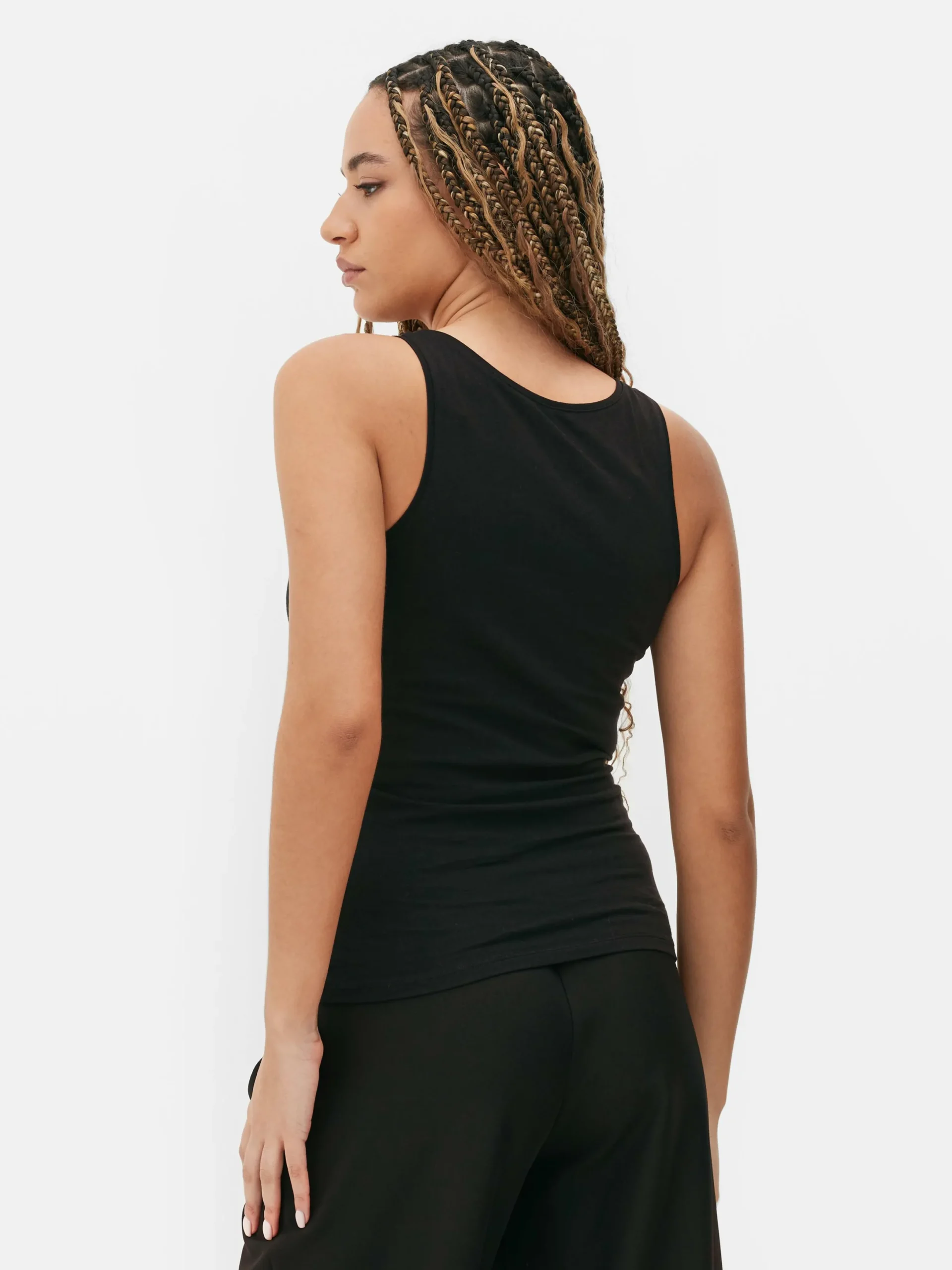 Tops Und T-Shirts|Primark Tanktop Aus Stretch Schwarz