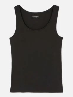 Tops Und T-Shirts|Primark Tanktop Aus Stretch Schwarz