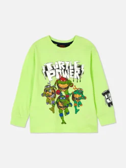 Tops Und T-Shirts|Primark „Teenage Mutant Ninja Turtles“ Langarmshirt Mit Grafik Lindgrün
