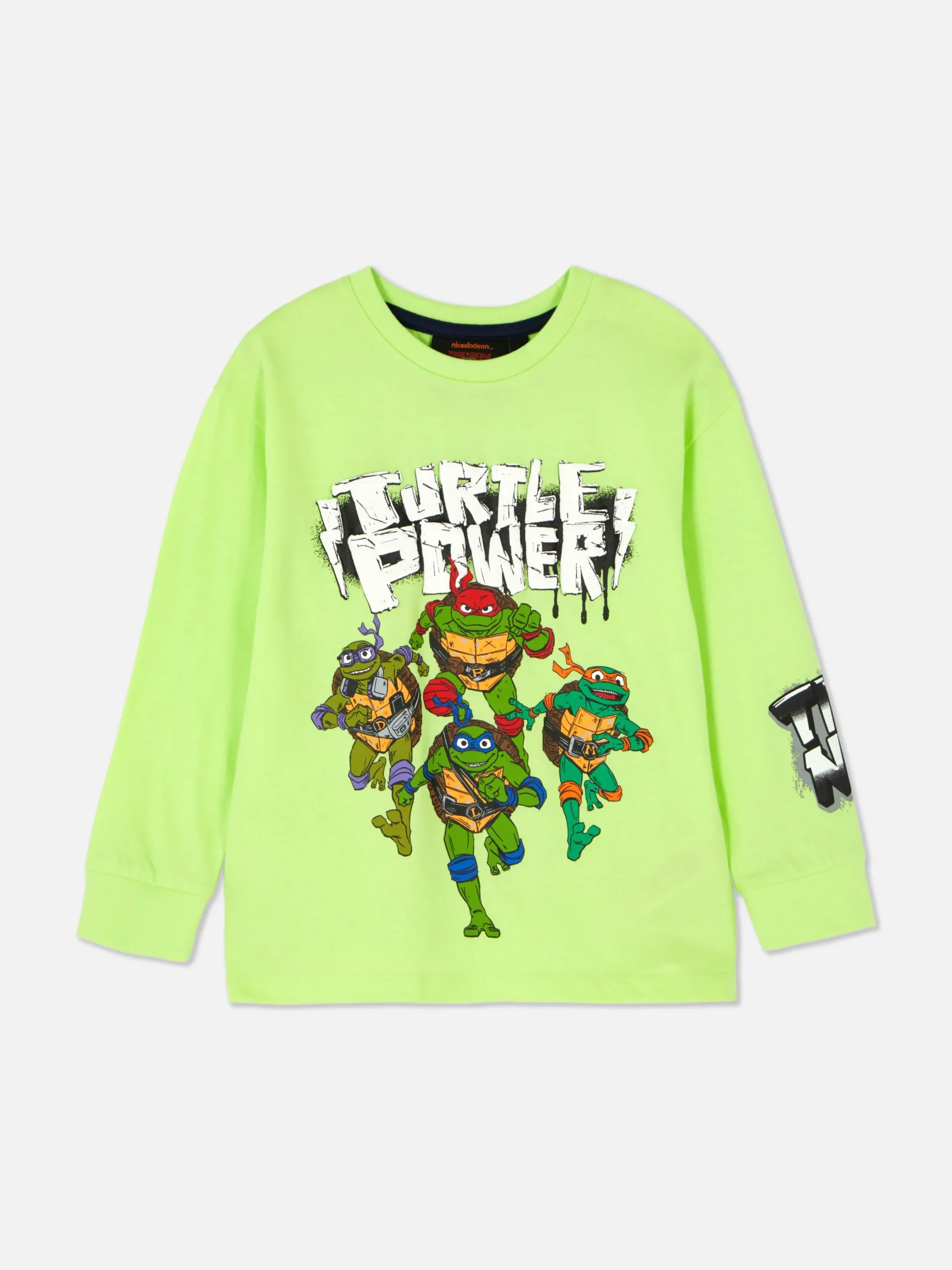 Tops Und T-Shirts|Primark „Teenage Mutant Ninja Turtles“ Langarmshirt Mit Grafik Lindgrün