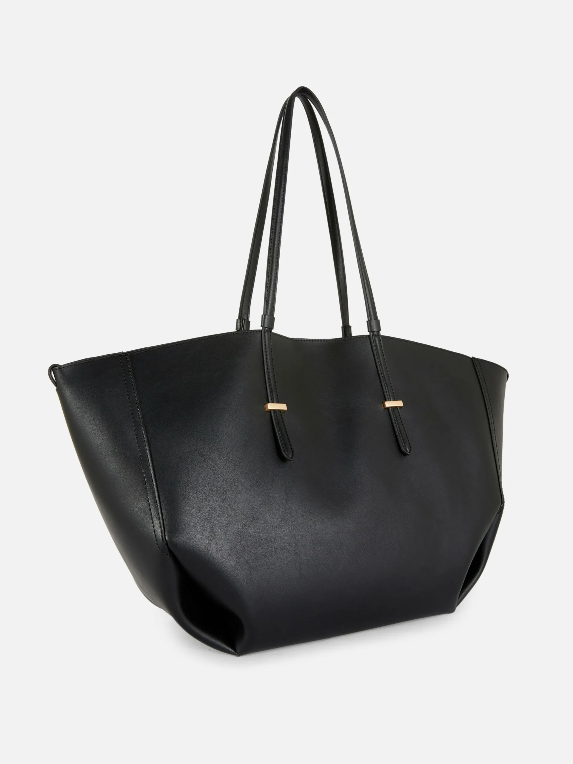 Taschen Und Portemonnaies|Primark „The Edit“ Große Tragetasche Aus Kunstleder Schwarz