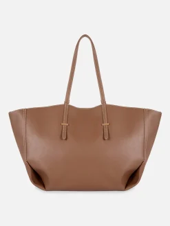 Taschen Und Portemonnaies|Primark „The Edit“ Große Tragetasche Aus Kunstleder Braun