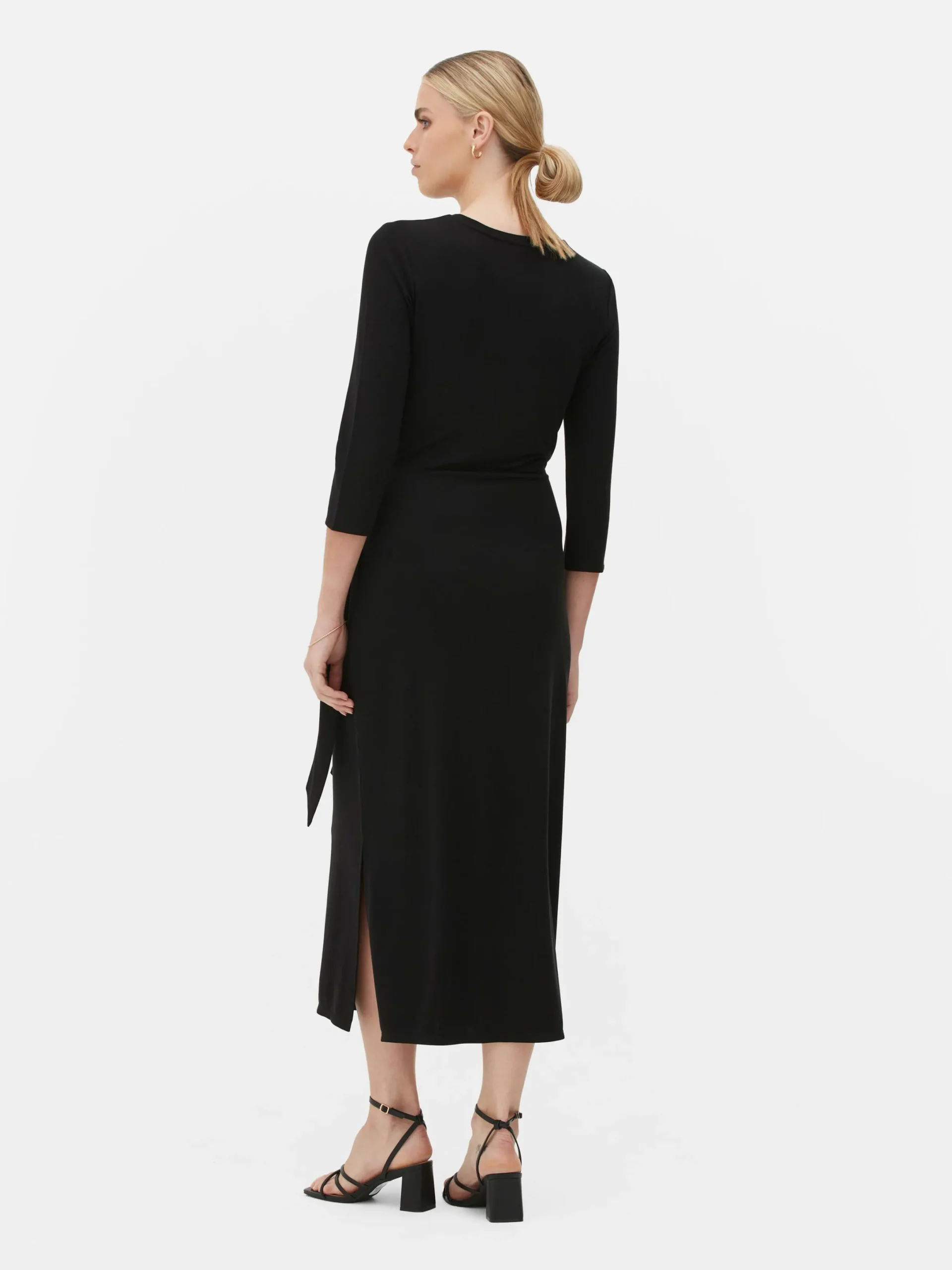 Kleider|Primark „The Edit“ Jerseykleid Zum Binden Schwarz
