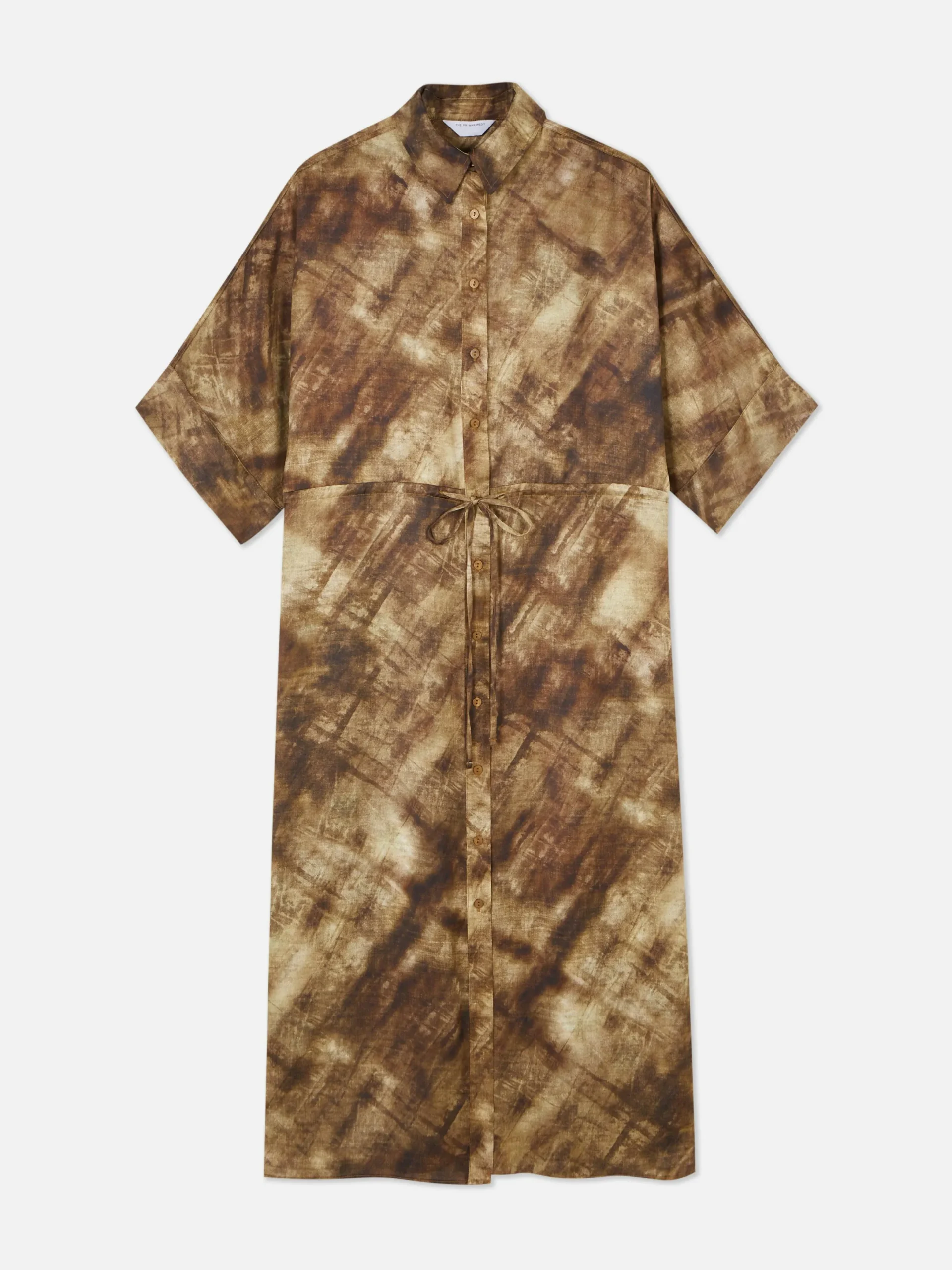Kleider|Primark „The Edit“ Midaxi-Hemdkleid Kamelbraun