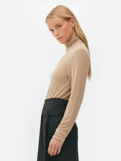 Pullover Und Cardigans|Primark „The Edit“ Rollkragenpullover Kamelbraun