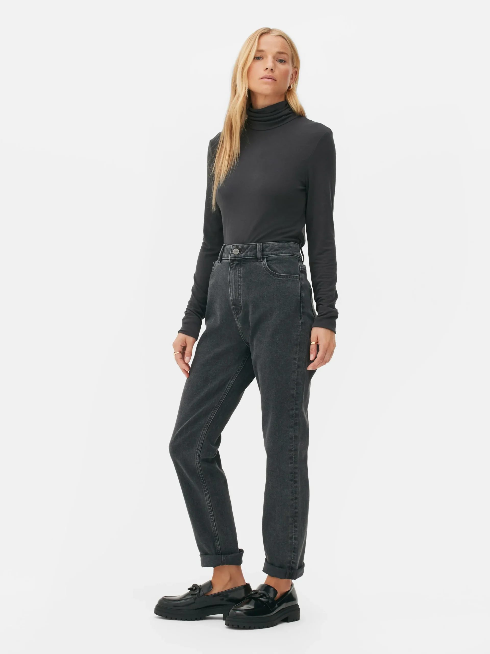 Pullover Und Cardigans|Primark „The Edit“ Rollkragenpullover Anthrazitfarben