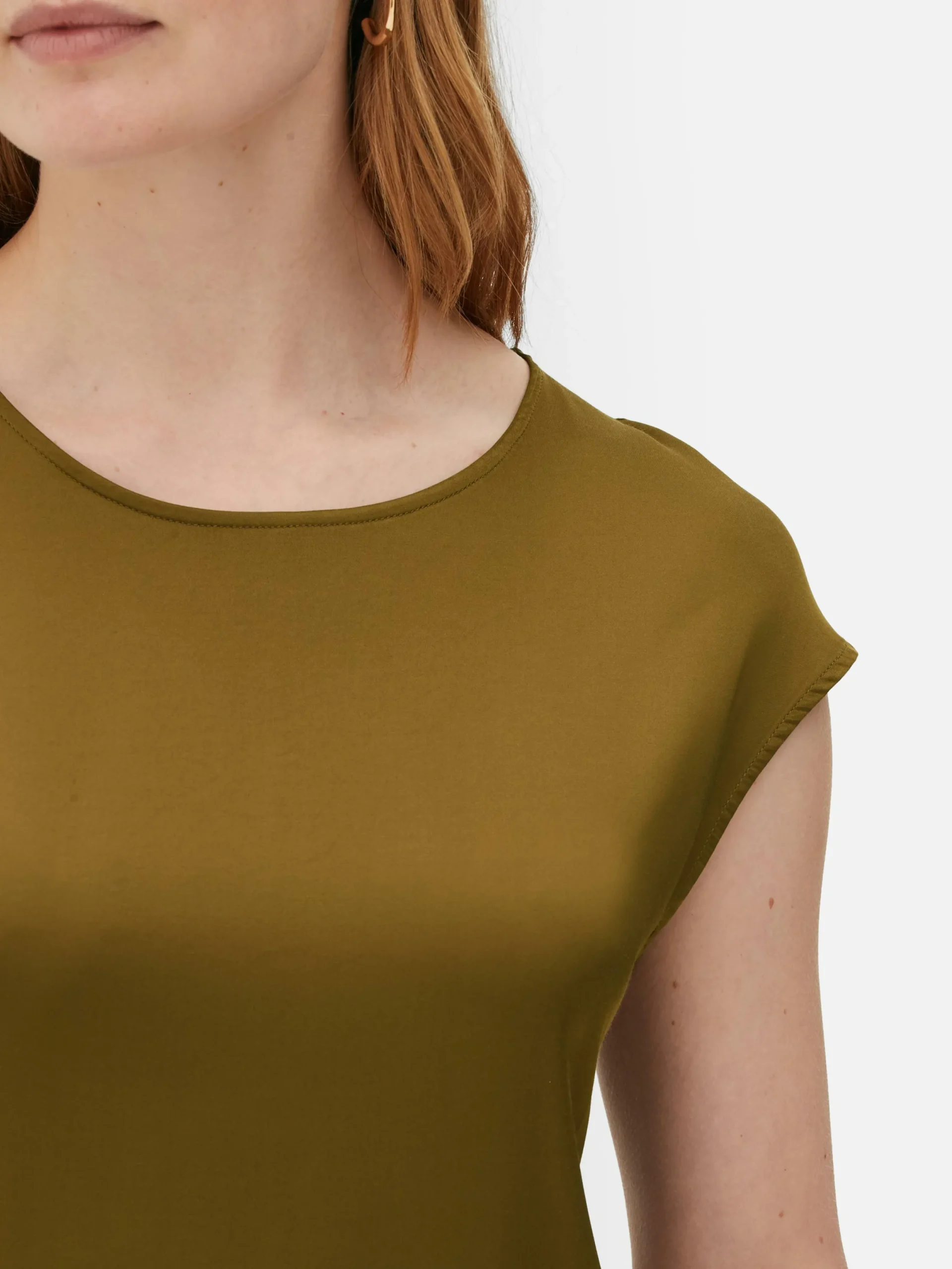 Kleider|Primark „The Edit“ Satin-Midikleid Gold
