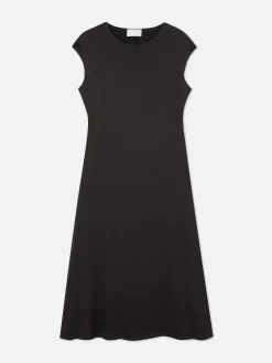 Kleider|Primark „The Edit“ Satin-Midikleid Schwarz