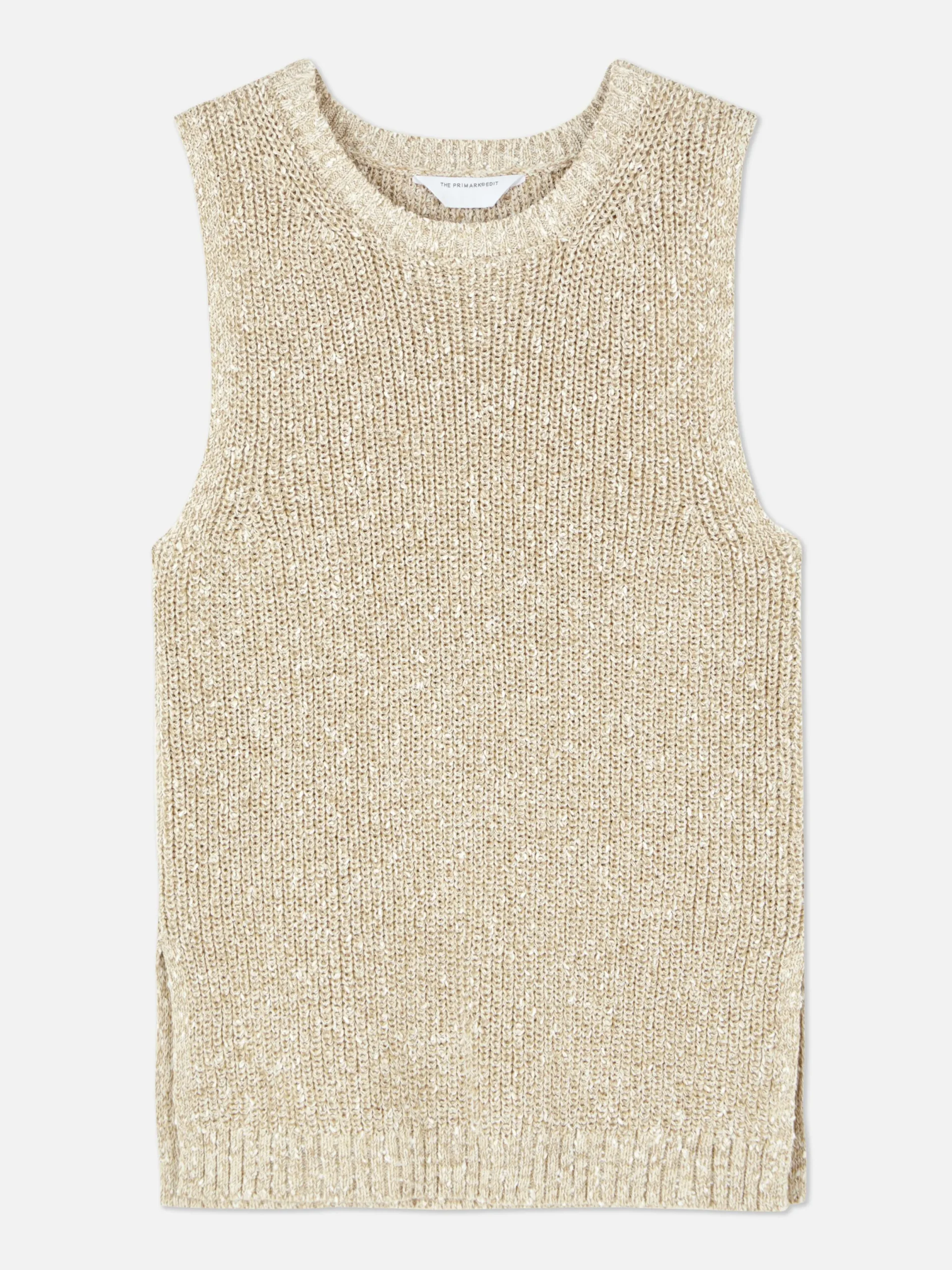 Tops Und T-Shirts|Primark „The Edit“ Stricktop Ecrufarben