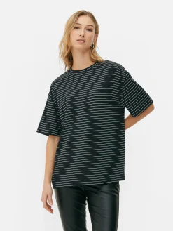 Tops Und T-Shirts|Primark „The Edit“ T-Shirt Im Oversized-Look Marineblau