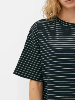 Tops Und T-Shirts|Primark „The Edit“ T-Shirt Im Oversized-Look Marineblau