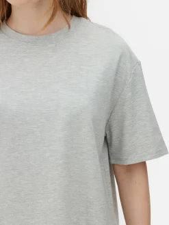 Tops Und T-Shirts|Primark „The Edit“ T-Shirt Im Oversized-Look Grau meliert