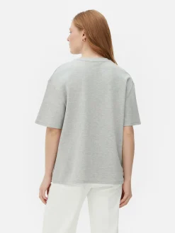 Tops Und T-Shirts|Primark „The Edit“ T-Shirt Im Oversized-Look Grau meliert