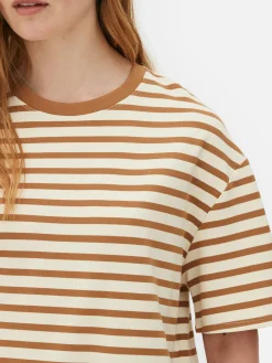 Tops Und T-Shirts|Primark „The Edit“ T-Shirt Im Oversized-Look Senffarben