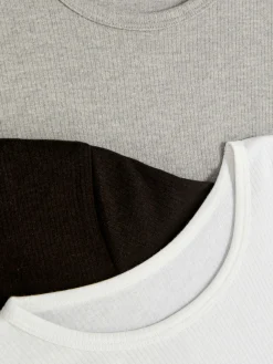 Unterwäsche|Primark Thermo-Top Mit Kurzen Ärmeln, 3er-Pack Multi