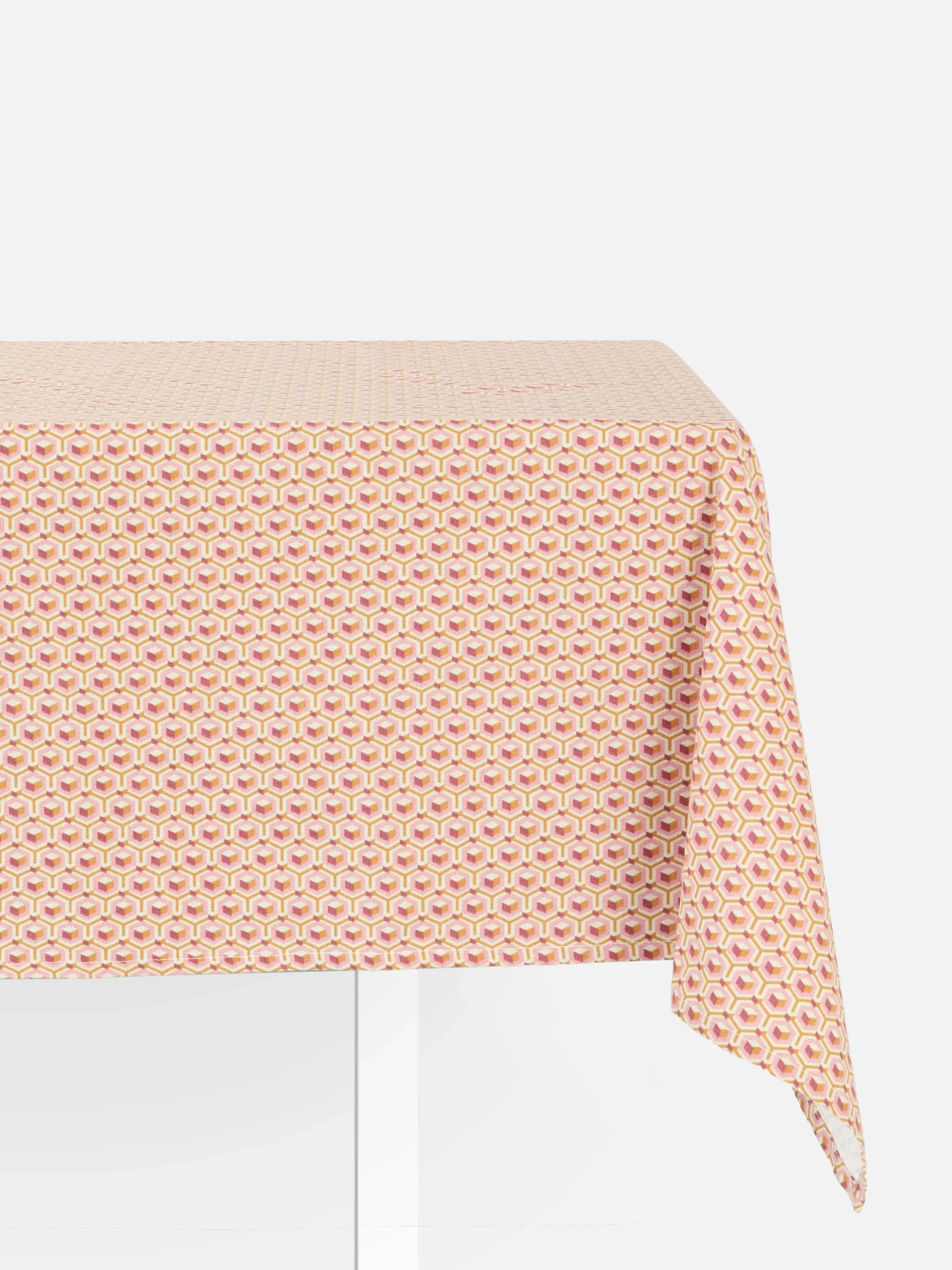 Geschirr|Primark Tischdecke Mit Geometrischem Muster Rosa