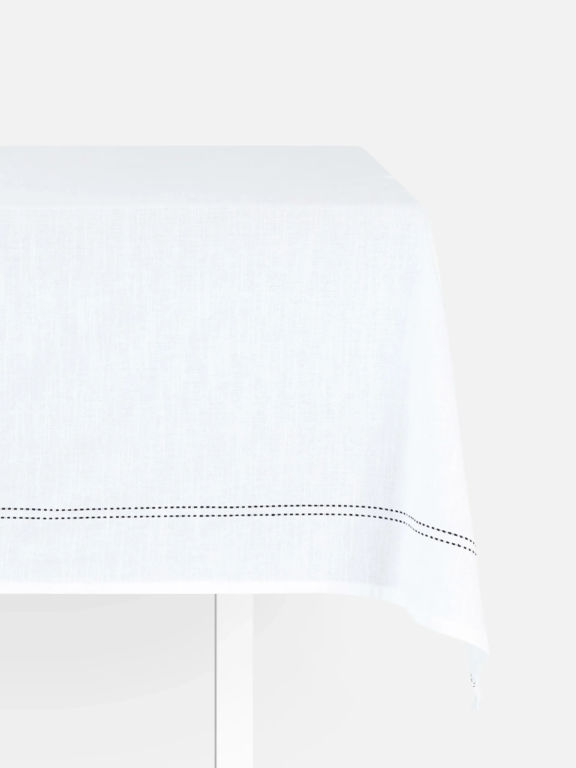 Geschirr|Primark Tischdecke Mit Ziernaht Weiß
