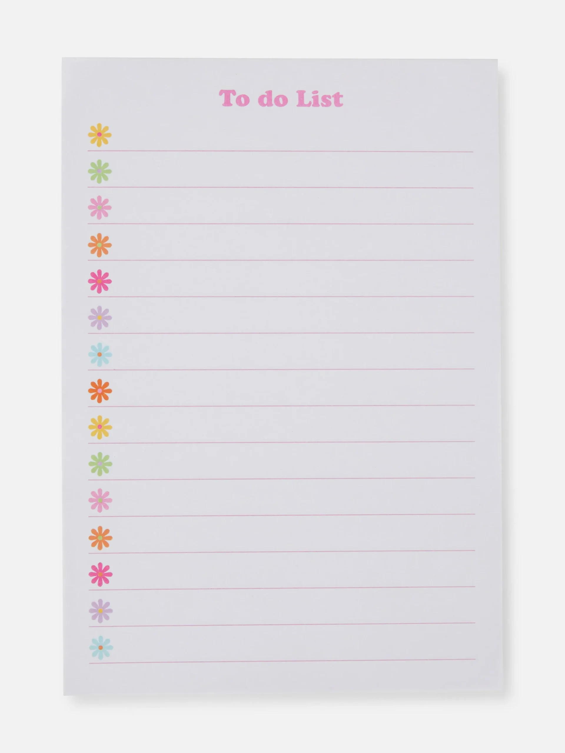 Notizbücher|Primark To-Do-Liste-Schreibblock Mit Blumendesign Multi