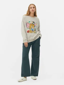 Hoodies Und Sweatshirts|Primark „Tom Und Jerry“ Kombi-Sweatshirt Beige
