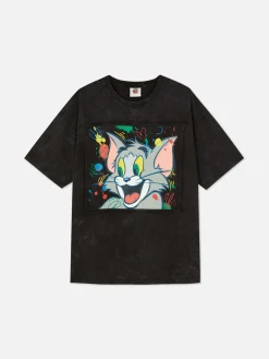 Tops Und T-Shirts|Primark „Tom Und Jerry“ T-Shirt Anthrazitfarben
