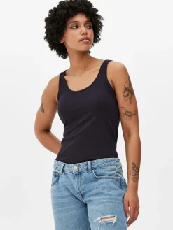 Tops Und T-Shirts|Primark Top Aus Stretch Mit Trägern Marineblau