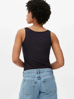 Tops Und T-Shirts|Primark Top Aus Stretch Mit Trägern Marineblau