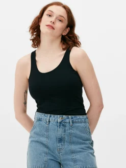 Tops Und T-Shirts|Primark Top Aus Stretch Mit Trägern Schwarz