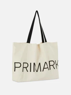 Taschen Und Portemonnaies|Primark Tragetasche Aus Canvas Mit -Grafik Naturfarben