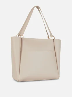 Taschen Und Portemonnaies|Primark Tragetasche Aus Kunstleder Sandfarben
