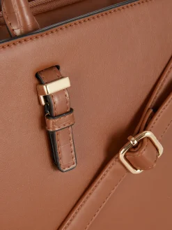 Taschen Und Portemonnaies|Primark Tragetasche Aus Kunstleder Mit Herausnehmbarem Beutel Braun