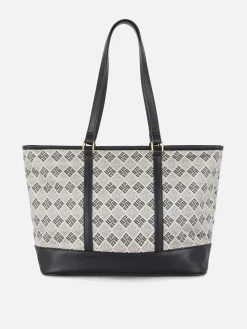 Taschen Und Portemonnaies|Primark Tragetasche Mit Monogramm Schwarz