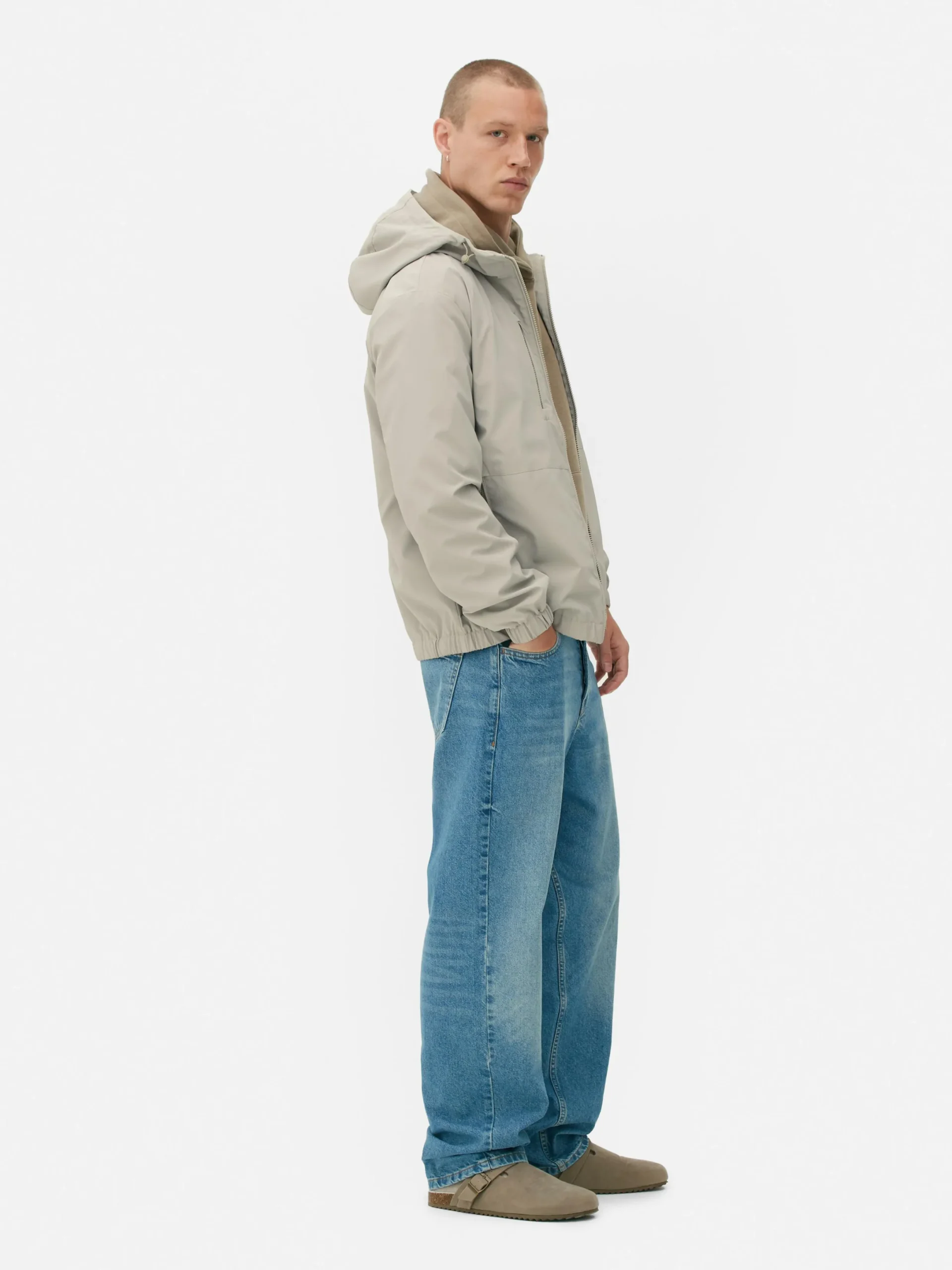 Jacken Und Mäntel|Primark Trainingsjacke Mit Kapuze Ecrufarben