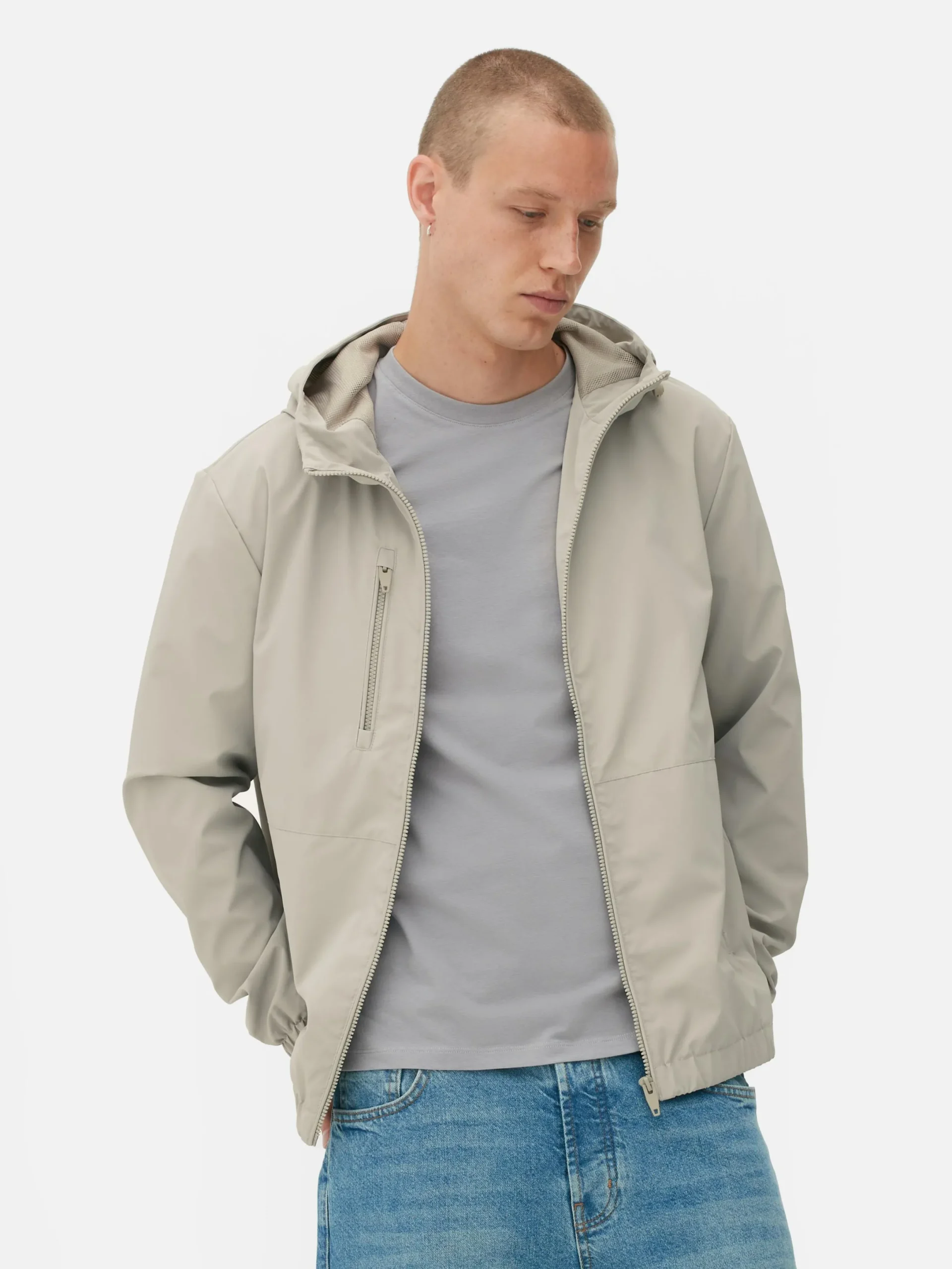 Jacken Und Mäntel|Primark Trainingsjacke Mit Kapuze Ecrufarben