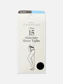 Strumpfhosen|Primark Transparente Umstandsstrumpfhose, 15 Den Schwarz