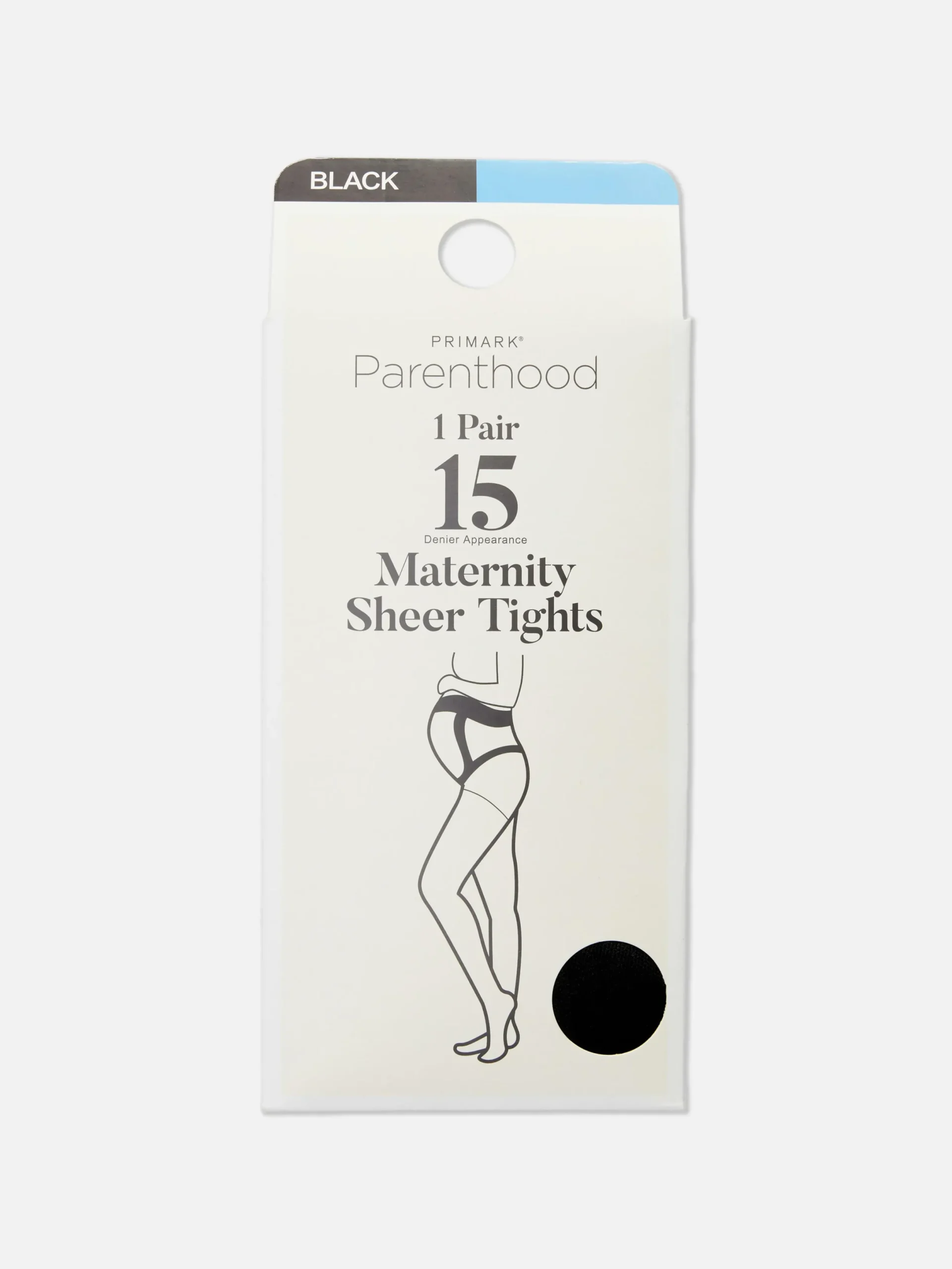 Strumpfhosen|Primark Transparente Umstandsstrumpfhose, 15 Den Schwarz