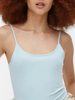 Tops Und T-Shirts|Primark Trägertop Mit Stretch Hellblau
