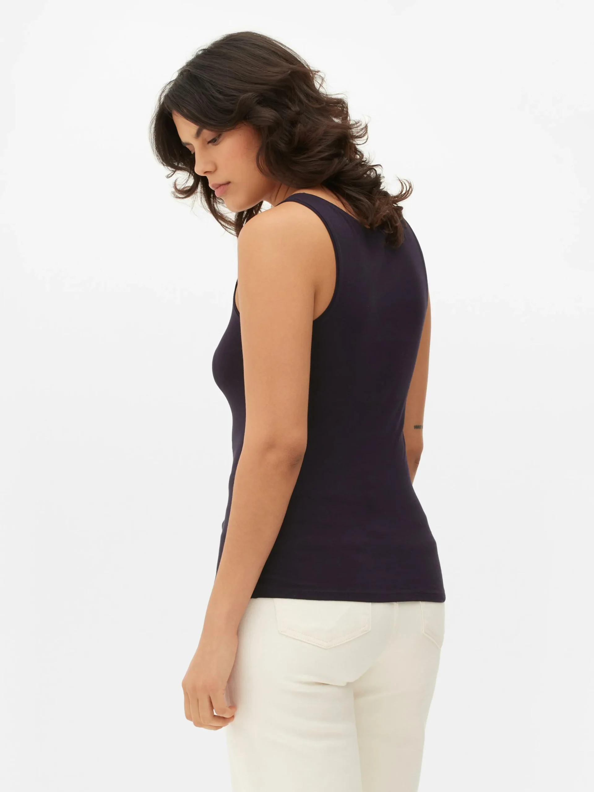 Tops Und T-Shirts|Primark Trägertop Mit U-Ausschnitt Marineblau