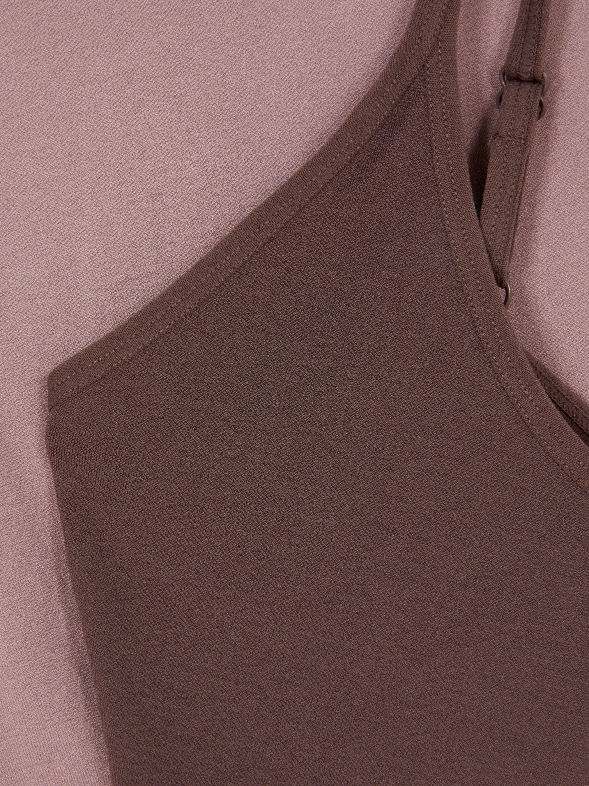 Shapewear|Primark Trägertop Mit U-Ausschnitt, 2er-Pack Mokkafarben