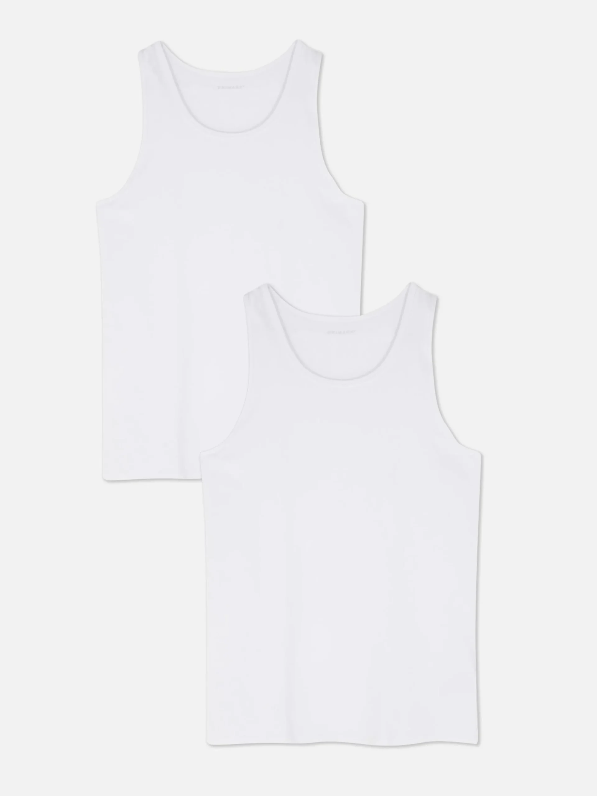 Tops Und T-Shirts|Primark Trägertops Mit U-Ausschnitt, 2er-Pack Weiß