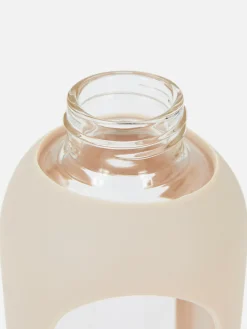 Tassen Und Becher|Sportbekleidung|Primark Trinkflasche Aus Glas, 1 Liter Beige