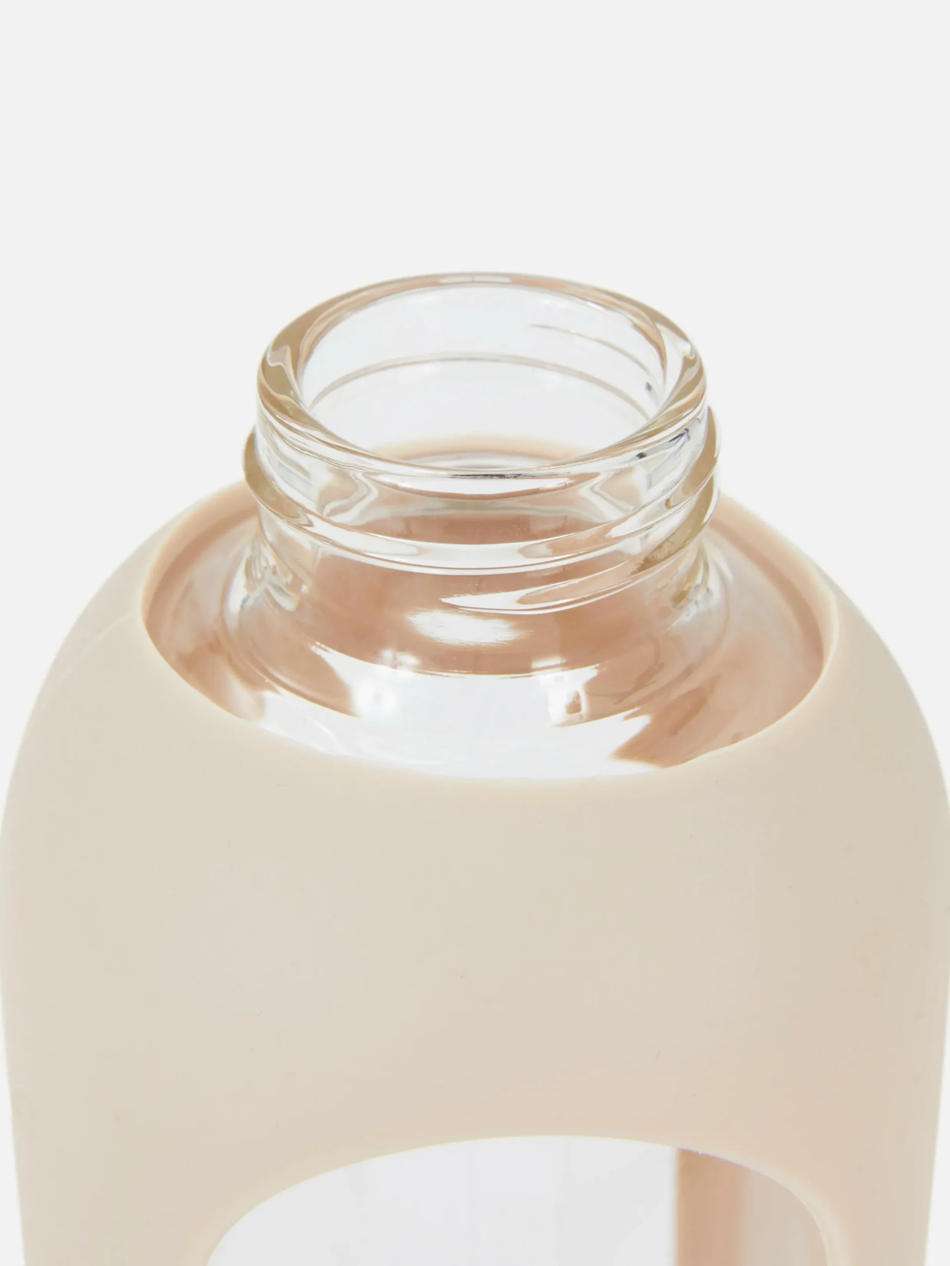 Tassen Und Becher|Sportbekleidung|Primark Trinkflasche Aus Glas, 1 Liter Beige