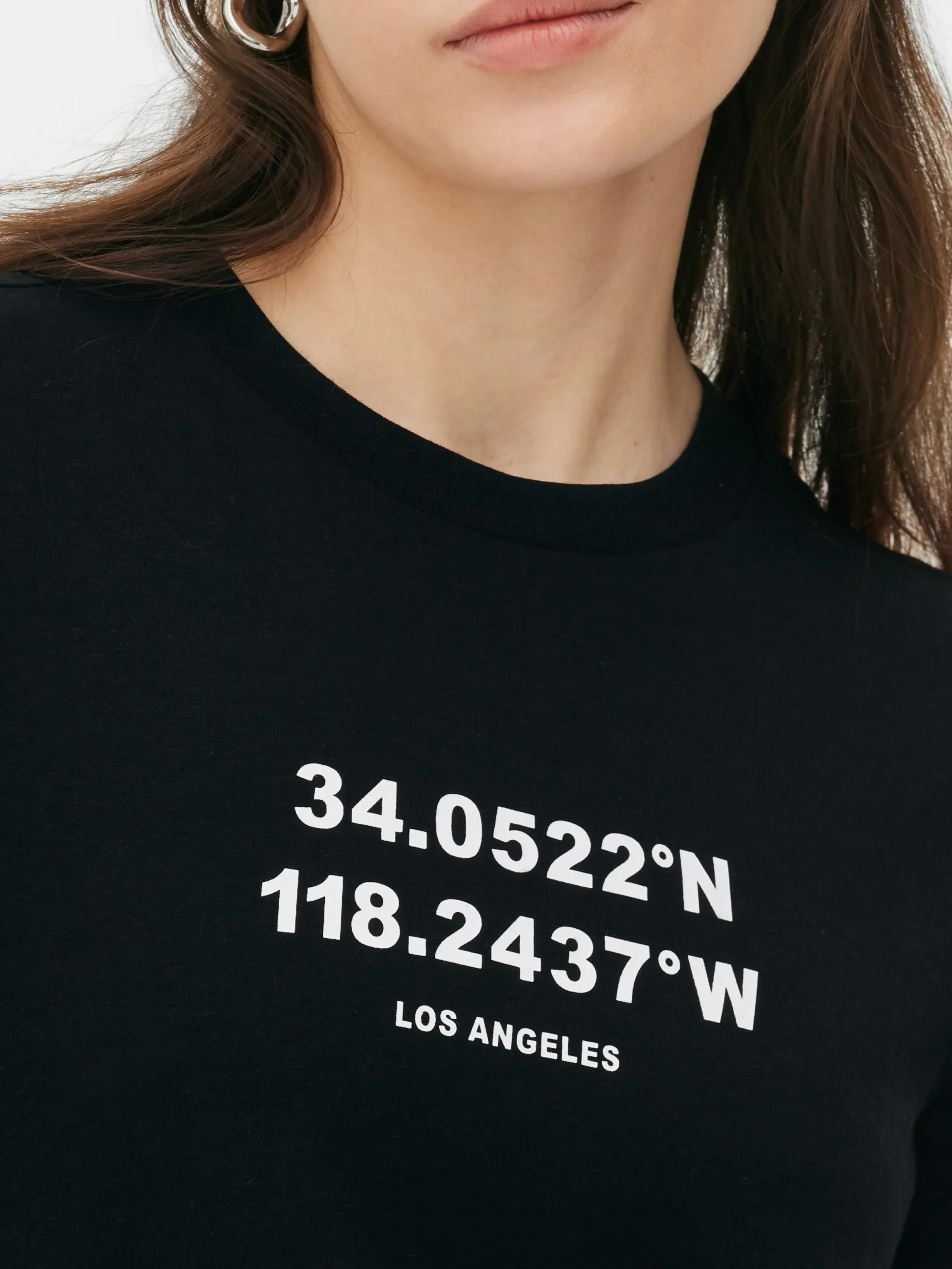 Tops Und T-Shirts|Primark T-Shirt Aus Baumwolle Mit Grafik Schwarz