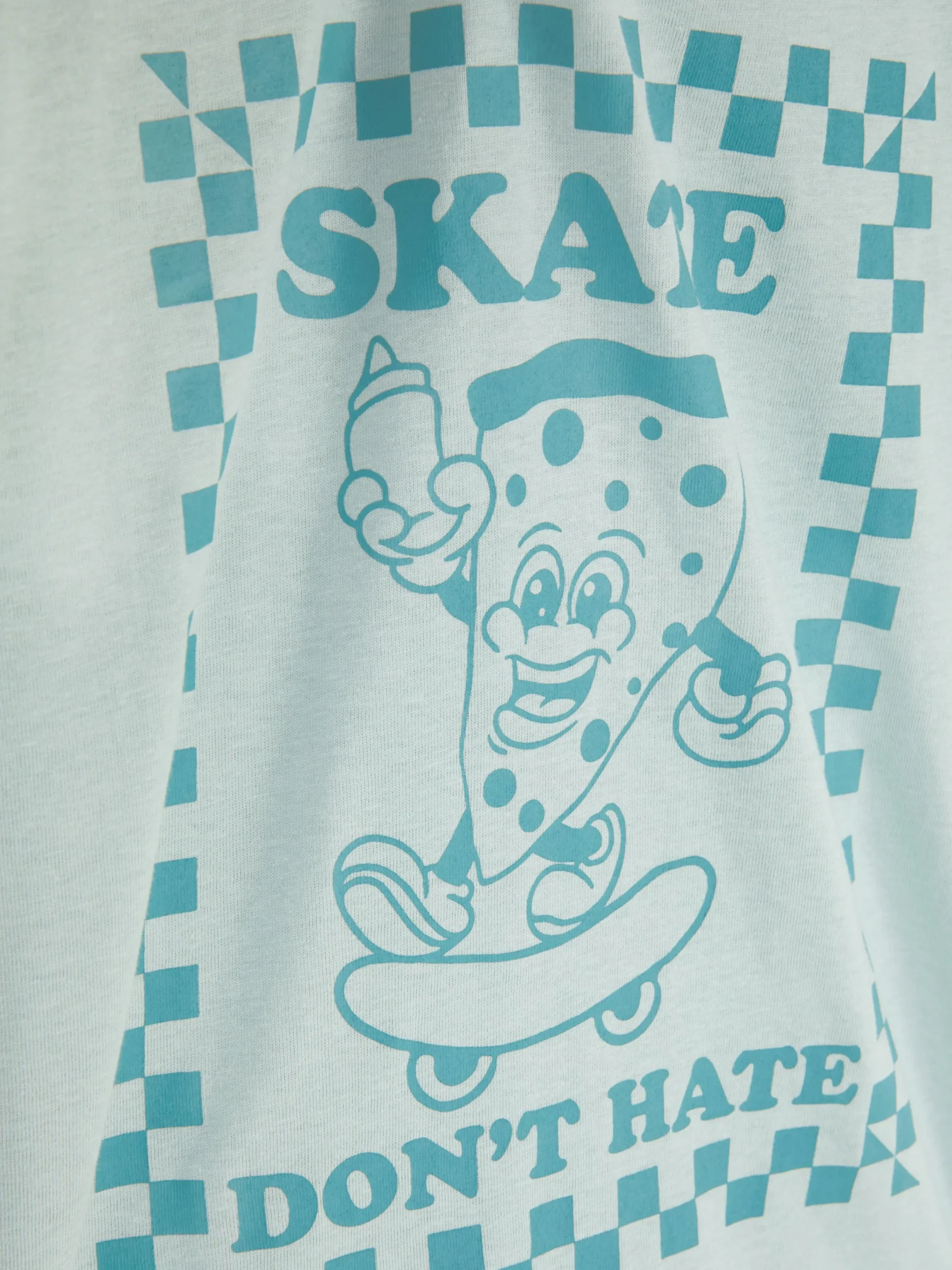 Tops Und T-Shirts|Primark T-Shirt Aus Baumwolle Mit Grafik Blaugrün