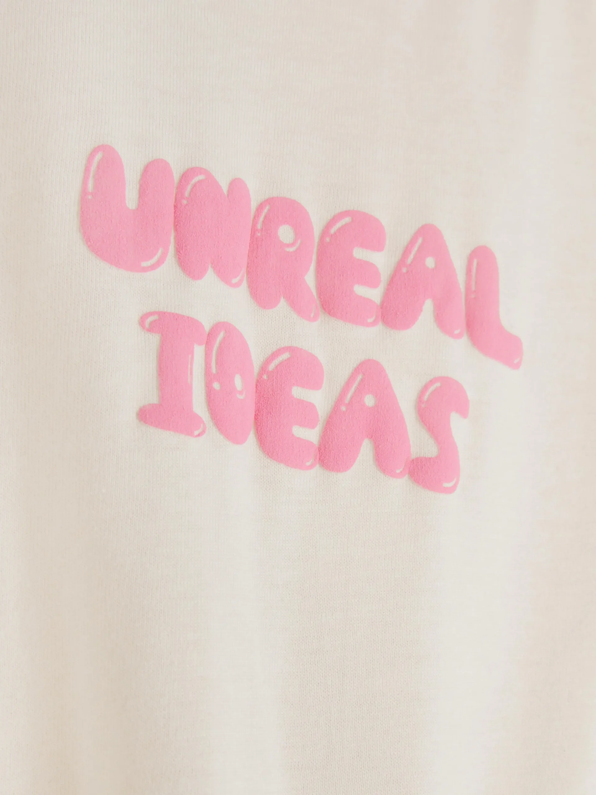 Tops Und T-Shirts|Primark T-Shirt Im Oversized-Look Mit Grafik Ecrufarben