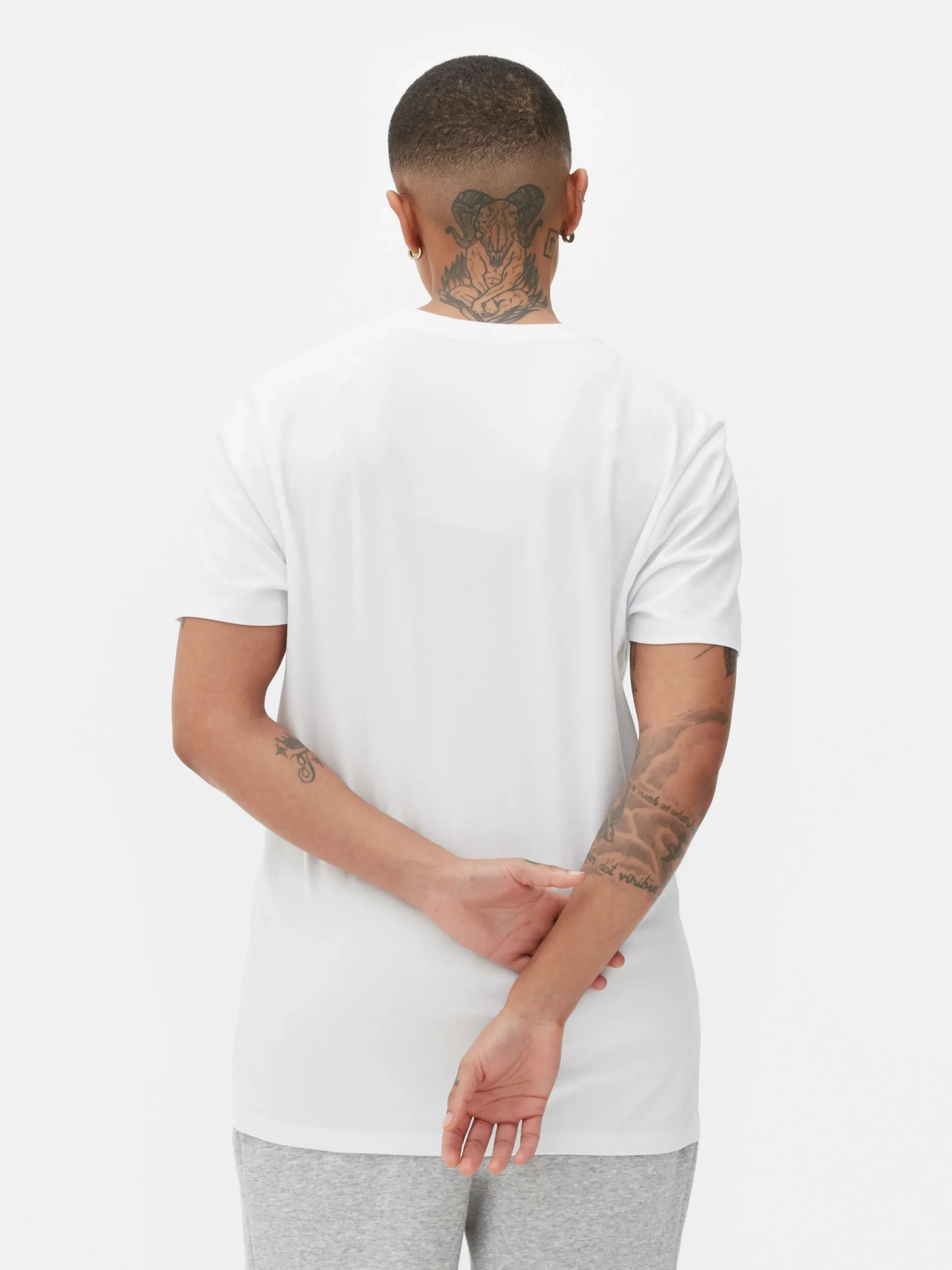 Tops Und T-Shirts|Primark T-Shirt Im Regular-Fit Mit Rundhalsausschnitt Weiß