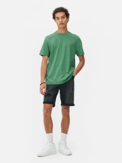 Tops Und T-Shirts|Primark T-Shirt Im Regular-Fit Mit Rundhalsausschnitt Grün